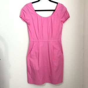 J. Crew Bright Pink Mini Dress